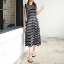 데일리앤 포나 홈웨어 단가라 나시 롱 원피스
