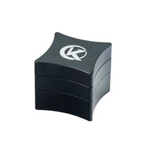 KONLLEN 금속 분필 홀더 분필 큐 홀더 당구 휴대용 레드/블랙 컬러 초크 캐리어 박스 당구 스누커 액세서리, black