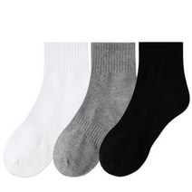 에어워크 학생 단목 양말 10족 무지양말 학생양말, 상세페이지 참조3, 벤타샵화이트