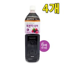 캠인노크 국내산 복분자로 담근 복분자 원액 1.5리터, 4개, 1500ml