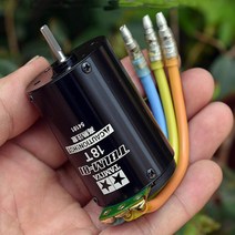 2S 작은 브러시리스 모터 TAMIYA TBLM-01 DC 6.6V-7.2V 3160KV 2270KV 3 상 비 유도 고전력 내부 로터 BLDC 12T 18T, [01] 12T 3160KV