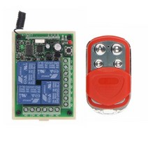 자동 커튼 제어 시스템 스마트 커튼 거실 겨울 사생활 범용 무선 원격 제어 DC 12V 24V 4CH 릴레이 수신