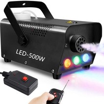led 조명이있는 안개 기계 파티 결혼식 휴가 크리스마스를위한 무대 fogger 미스트 이젝터 무선 원격 휴대용 500w 연기 기계, 500w led 안개, 우리 플러그