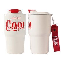 인생 애호감 스테인레스 냉온 텀블러, 화이트, 590ml
