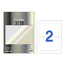 LB-3120 2칸 100매 레이저 광택 라벨 레이저 전용(LB3120)