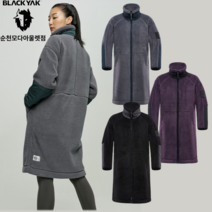 블랙야크 여성 간절기 세미오버 롱기장 뽀글이 양털 M메리쉐르파롱자켓 1BYJKF2501