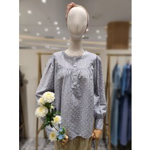 써스데이아일랜드 자수 레이스 블라우스 (T232ABL532W)