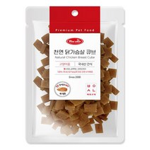 바우와우 천연 닭가슴살 큐브 50g 고양이간식