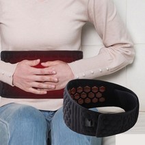 맘스품 원적외선 세라믹 탄소 섬유 무선 발열 복대 찜질기, 기본형(복대+DC잭 USB 온도조절 케이블)