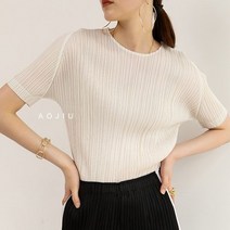 상의 루즈핏 반팔 봄여름 기질 통풍이 여성 스트라이프티셔츠 LZ0237