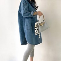 네모엔룩 여성용 데님포켓청 블라우스 NL
