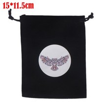 타로카드 TAROT 타로마스터 벨벳 달 단계 타로 오라클 카드 보관 가방 룬 문자 별자리 마녀 운세 액세서리 쥬얼리 주사위 가방, 18 (15x11.5cm)