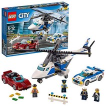 레고 (LEGO) 시티 폴리스 헬리콥터와 폴리스카 60138 블록 장난감 남자아이 자동차, 상품명참조