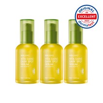 베르가모 청귤 비타샤인 잡티세럼 50ml 3개 세트 / 미니세럼 10ml + 마스크팩 증정, 3세트