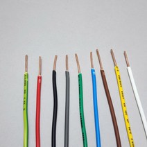 HIV 단선 1.5SQ 2.5SQ 1미터 단위 재단/절단판매 옥내배선 전기선 절연전선 전기기능사 시험용 콘센트 스위치전선, 회색