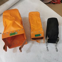 호이스트 크레인 주머니 보관함 가방 체인 부품 보관, 블랙 12x12x500