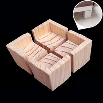 나무 목재 책상 테이블 가구 다리 연장 높이기 5cm 8cm 10cm 15cm 20cm 4개 세트 낱개구매는 개별 문의, 10x10cm - 10cm, 단일사이즈