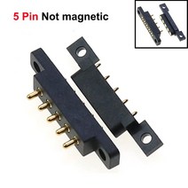 전기장비 1 쌍 자기 포고 핀 커넥터 2/3/4/5/6Pin 피치 2.2/2.3/2.5/2.54/2.8 MM 스프링로드 Pogopin 남성 여성 접촉 스트립, 17 5Pin Not Magnetic