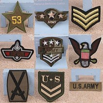 5+1 [밀리터리]까미샵 DIY 견장 리폼 마크 밀리터리 브로치 와펜 케릭터 코사지 패치 해골 이모티콘 3D와펜 단추 이모티콘, 1매, 밀리터리-002