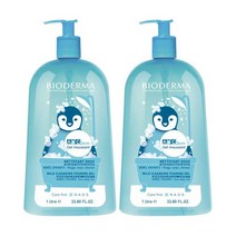 바이오더마 에이비씨덤 젤 무쌍 클렌저 1L x 2개세트, 1L × 2개, 1000ml