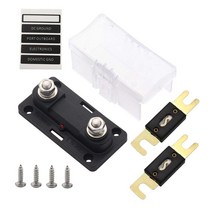 퓨즈 M8 스터드가 있는 퓨즈 블록 홀더 보트 마린용 표시기로 부품 교체, 100A, 10cmx4.9cmx5cm, PC 스테인리스 스틸, 1개