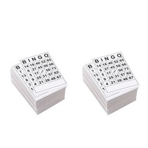 shangren 단일 패턴을 반복하지 않고 120 시트 중 빙고 종이 카드 1 6X7, 15x18cm, 화이트 블랙