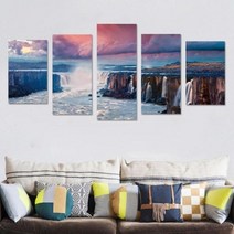 장식 벽 스티커 대 홈 패널 벽 사진 예술 자연 풍경, 2, 상세페이지 참조5