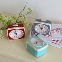 영이오브제 레트로 탁상 시계 3colors 알람, 민트