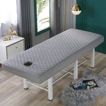 토퍼 미용 뚫린 라텍스 침대 얼굴 마사지 베드, 회색, 80*90큐브