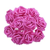 품 생일 102030Pcs 8cm 인공 PE 거품 웨딩 테이블 홈 장식 DIY 스크랩북 품에 대 한 장미 꽃 신부 부케, 10pcs, Rose red