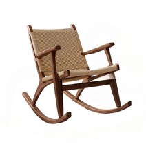 원목흔들의자 접이식 라탄 흔들의자 단단한 나무 흔들 의자 간단한 등나무 레저 등나무 로프 짠 가구 수제, 색깔