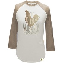 존디어John Deere Do Good Today Chicken 여성용 래글런 긴소매 티-XXL 아이보리