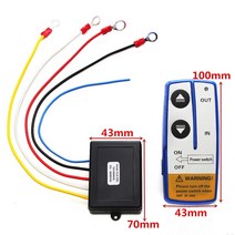 호이스트 무선 리모컨 ATV SUV utv용 12V 윈치 무선 원격 제어 스위치 핸드셋 키트 도구, 한개옵션0