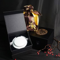 국내산 자연 꿀 사양 벌꿀 도자기 선물 세트 600g, 백자/홍 보자기
