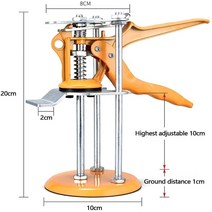 타일 높이조절기 리프트 재사용 가능한 레벨링 시스템 레벨러 스페이서 도구 키트 건설 벽 바닥 밸런스, 한개옵션0
