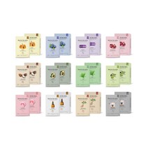 라뷰떼 리바이브 더 스킨 12종 마스크팩 1일1팩 매일 다른 피부 맞춤 케어, 홍삼