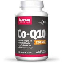 jarrow Formulas co-q10 100 mg - 60 식물성 캡슐 - 미토콘드리아 건강을 위한 항산화 지원 에너지 생산 amp 심혈관 기능 - 최대 60회분, 60개1팩, 200mg