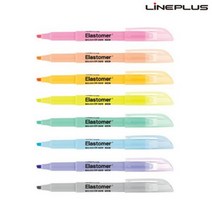 라인플러스 엘라스토머 탄력 형광펜 4.0mm 1타스, 마일드 찐노랑
