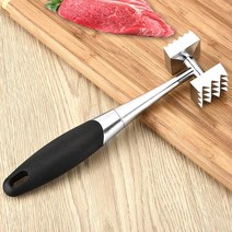 연육기 고기망치 텐더라이저 스테인레스 스틸 고기 망치 블랙 핸들 스테이크 해머 Tenderizer