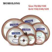 핸드그라인더날 연마석 3인치 4인치 절단석 톱 연삭숫돌 샌딩 브러쉬 돌 고속절단기 티롤릿 다이아몬드 그라인딩 휠 커팅 디스크 텅스텐 스틸 밀링 커터 샤프너 용 수지 본드, 125x16x8x8mm, 240