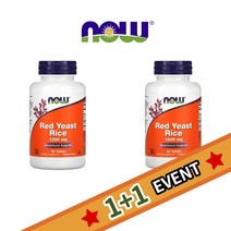 나우푸드 1+1 홍국 누룩 곰팡이 홍국균 1200mg 60정 누룩 곰팡이 칼슘 함유, 1개, 기본