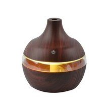 광확산 아크릴 얇은 조명용 쫄대 Usb 저소음 우드 그레인 가습기 에센셜 오일 그라데이션 Led 조명 아로마 디퓨저 ml A, [02] Black, 1개