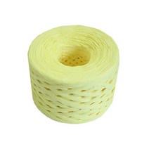 비엘씨 페이퍼라피아 지끈 90m 15종 리본빵끈/포장타이, 레몬