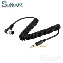 카메라호환 리모컨 셔터버튼 3.5mm-N1 / MC-30 원격 제어 셔터 연결 코드 니콘 D850 D810a D800 D700 D500 D300s D5 D4 D3 픽셀 TW-28, 단일옵션
