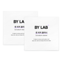바이랩 캣피지클리너 고양이 턱드름 제거 블랙헤드 여드름 관리 티슈 세정제, 2세트