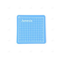 다꾸 정사각형 커팅 매트 휴대용 미니 고무 재단판 힐링 다이어리 꾸미기 칼판 파스텔 데스크 컷팅 고무판 책상 바닥 패드 깔판 8cm 하늘