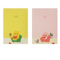 카카오프렌즈 에이프릴샤워 B6 무선제본 노트, 라이언