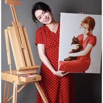 웰라이프 주문제작 DIY그림그리기 유화그리기 세트 36 42색 DIY명화그리기 캔버스페인팅, 42색-40*50