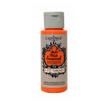 E370 (Orange) 헤리티지공예 스타일 매트 에나멜 물감 59ml (무광 수성 유리 글라스 포슬린 물감)