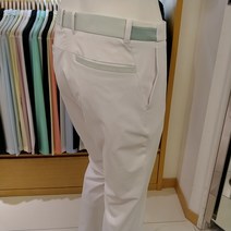 루이까스텔 22년 봄여름 배색 허리밴드 폴리혼방 슬림핏 바지